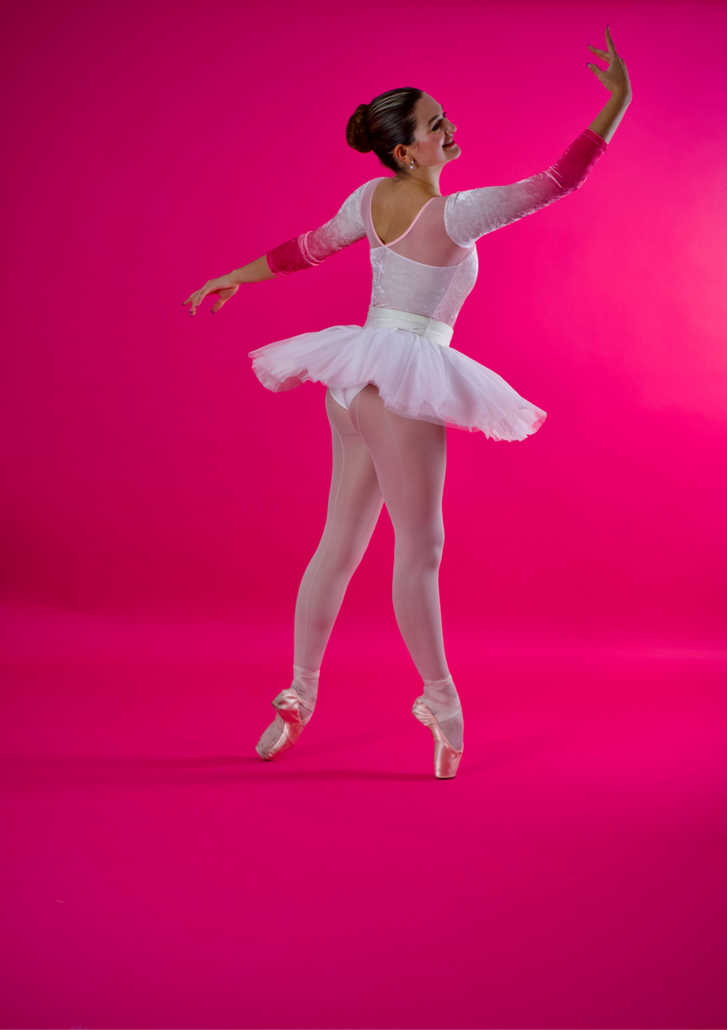 🌸 The Waltz Leotard | Pink Ombré Velvet