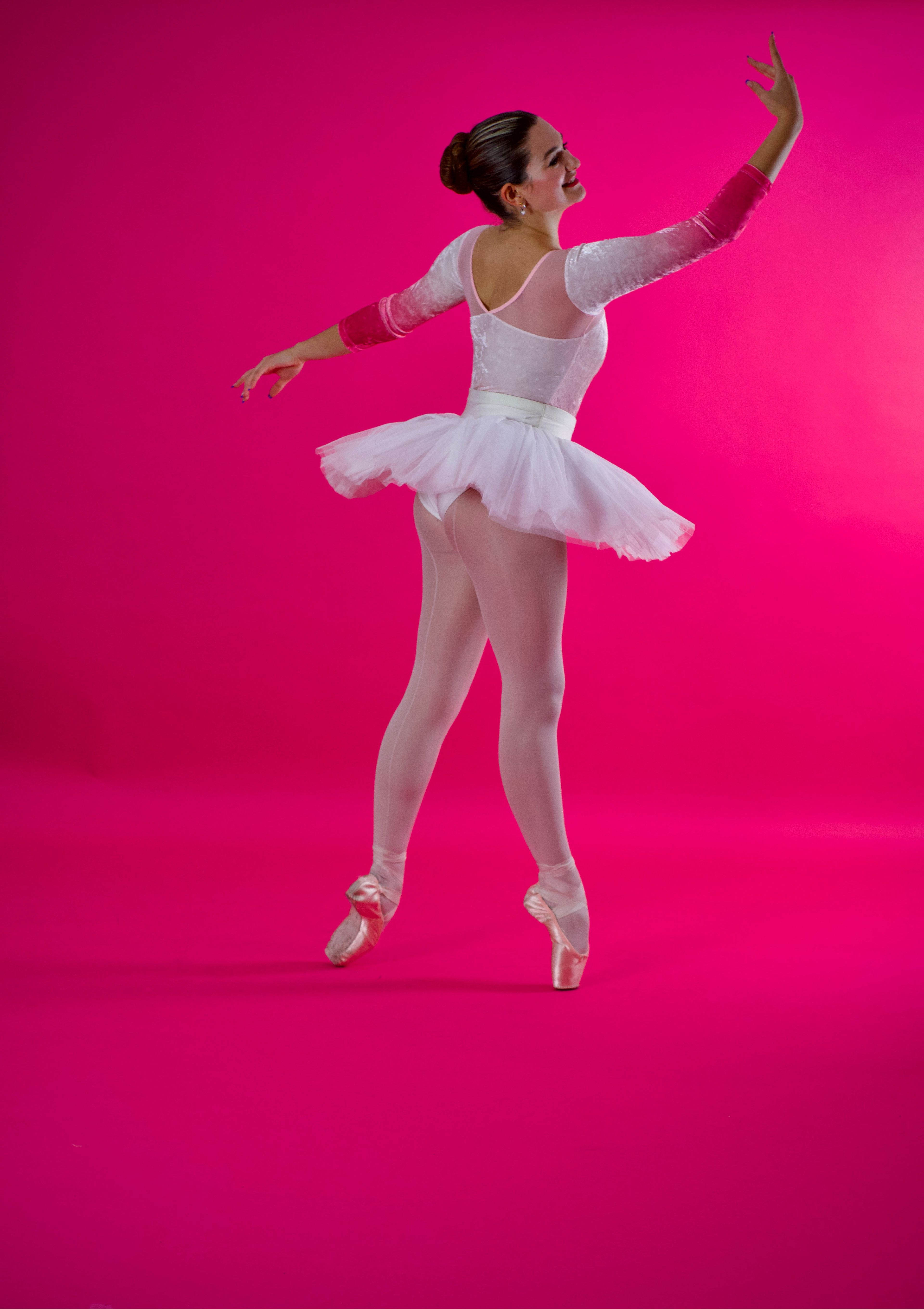 🌸 The Waltz Leotard | Pink Ombré Velvet