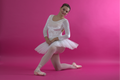 The Snow Leotard | Long Sleeve Crushed Velvet