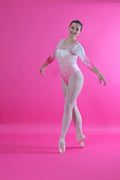 🌸 The Waltz Leotard | Pink Ombré Velvet